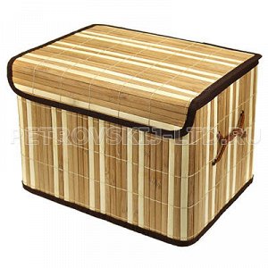 Коробка бамбуковая хозяйственная 35х25х25см, коричневый (Вье