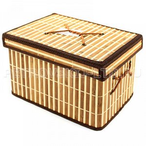 Коробка бамбуковая хозяйственная 36х26х23м, складная (Вьетна
