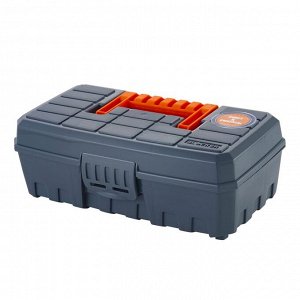 Бокс- органайзер для хранения, пластик, серо - свинцово - оранжевый, BLOCKER TECHNIKER 9
