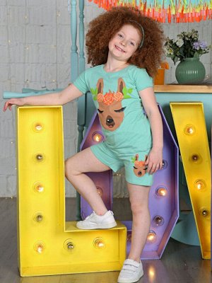 Baby Style / Комплект футболка и шорты для девочек арт. МД 005-62