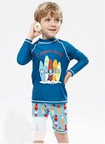 Костюм для плавания  кофта с  длинным рукавом и шорты
