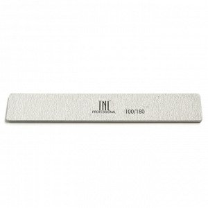Пилка абразивная для ногтей TNL Широкая 100/180 серая в индивидуальной упаковке Хит продаж