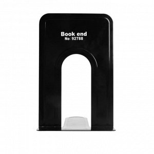 Держатель (ограничитель) подставка для книг, 19x15.8x13.5 см, 2 шт., металл, чёрный