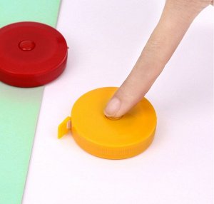Рулетка-лента швейная сантиметровая 1,5 метра, цвет в ассортименте