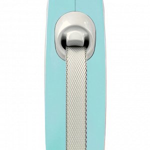 Flexi рулетка NEW LINE Comfort XS (до 12 кг) лента 3 м серый/голубой