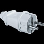 Вилка Navigator 61 359 NCA-PL02-16A-E-WH прямая с/з белая (30)