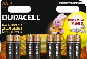 Батарейки DURACELL LR 6-8BL Basic (96)(Цена за 8 шт.)