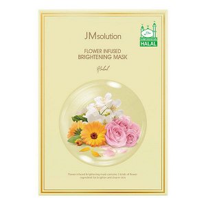 Осветляющая маска с цветочным ароматом Халяль JMsolution Flower Infused Brightening Mask Halal