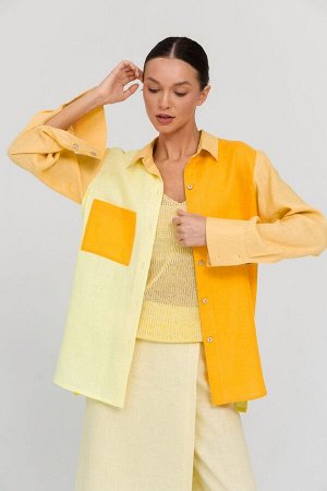 Жакет жёлтый
Описание

Состав: 100% льняная ткань.

Женская рубашка цветная прямого силуэта с удлиненной спинкой и разрезами по бокам.  Рукав длинный на широкой манжете. Застежка центральная на пугови