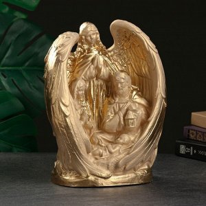Фигура гипс «Ангел Хранитель», слоновая кость, 31x24x14.5 см