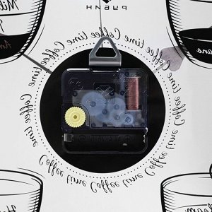 Часы настенные, серия: Кухня, Coffee time, плавный ход, d-34 см
