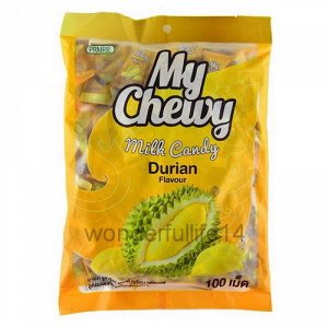 Молочные конфеты - Дуриан (Chewy Milk Candy Durian Flavour)360 гр (Полимерный пакет)
