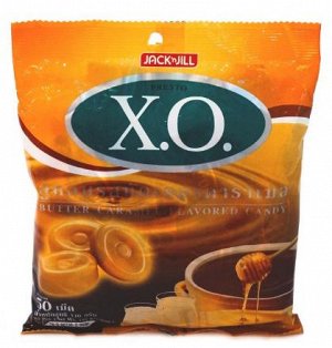 Конфеты X.О. со  вкусом  сливочной  карамели (Х.О. Butter caramel flavored candy)110 гр (Полимерный пакет)