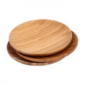 Бамбуковая тарелка маленькая(круглая)