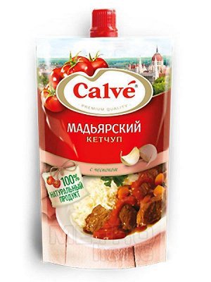 Кетчуп Calve "Мадьярский" в дойпаке 0,35 кг 1х28 шт Юнилевер