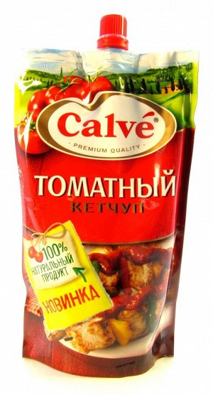 Кетчуп Calve "Томатный" в дойпаке 0,55 кг 1х24 шт Юнилевер