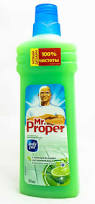 MR PROPER Моющая жидкость для полов и стен Бодрящий лайм и мята 750мл