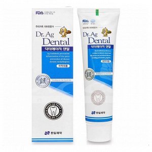 Hanil Dr. Ag Dental Plus Toothpaste Зубная паста с серебром и мятой, 200 гр