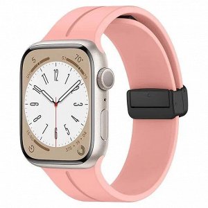 Силиконовый ремешок для Apple Watch 38/40/41мм / Ремешок с магнитной застежкой / Регулируемый