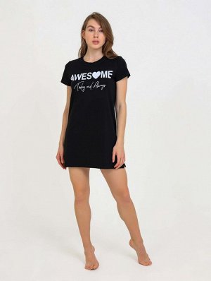 Туника женская Т-010 Awesome(черная) распродажа