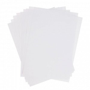 Картон белый А4, 10 листов, мелованный односторонний, 170 г/м2, ErichKrause, в папке, схема поделки