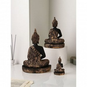Набор садовых фигур "Будда", полистоун, 43 см, 3 шт, 1 сорт, Иран
