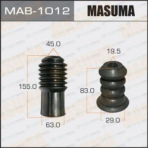 Защитный комплект амортизатора универсальный Masuma, под шток Ø20мм, 1 пыльник + 1 отбойник, арт. MAB-1012
