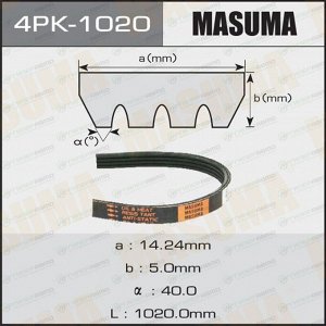 Ремень ручейковый "Masuma" 4PK-1020