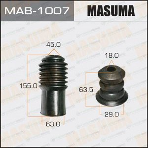 Защитный комплект амортизатора универсальный Masuma, под шток Ø18мм, 1 пыльник + 1 отбойник, арт. MAB-1007