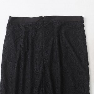 Женская ажурная юбка черного цвета
