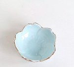 Керамическая тарелка для приправ, цвет голубой