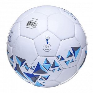 Мяч футбольный ATEMI CRYSTAL, PVC, бел/темно син, размер 3, р/ш, окруж 60-61