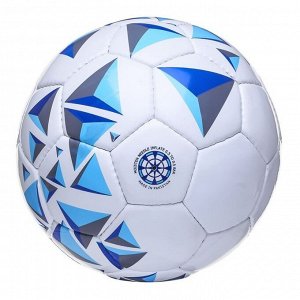 Мяч футбольный ATEMI CRYSTAL, PVC, бел/темно син, размер 4, р/ш, окруж 65-66