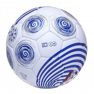 Мяч футбольный ATEMI TARGET, PVC, бел/синий , размер 5, р/ш, окруж 68-70