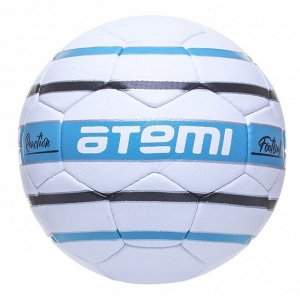 СИМА-ЛЕНД Мяч футбольный ATEMI REACTION, PU, 1.4мм, белый/голубой/черный, р.5, р/ш, 32 п, окруж 68-70   950595