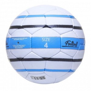 Мяч футбольный ATEMI REACTION, PU, 1.4мм, белый/т.синий/черный, р.4, р/ш, 32 п, окруж 65-66   950595