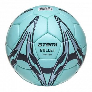 Мяч футбольный Atemi ATTACK-BULLET WINTER, PU, зелен, размер 5, окруж 68-70