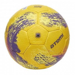Мяч футбольный Atemi GALAXY, резина, желт/фиоле/роз, размер 5, р/ш, окруж 68-70
