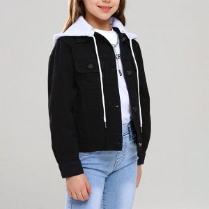 Куртка джинсовая для девочек #88852 Черный