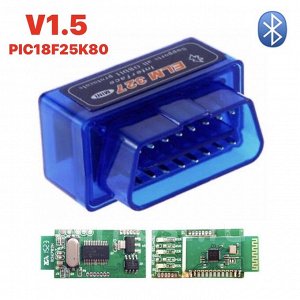 Автосканер диагностический ELM327 OBD2 Mini V1.5 Bluetooth / Сканер для автомобиля / Адаптер OBD