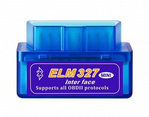 Автосканер диагностический ELM327 OBD2 Mini V1.5 Bluetooth / Сканер для автомобиля / Адаптер OBD