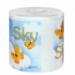 Трехслойная туалетная бумага SKY, с ар. ментола, 40м, 1 рулон