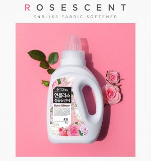 Кондиционер для белья парфюмированный с ароматом розы Enbliss 1000мл, бутылка