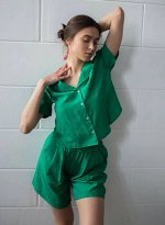 Комплект Рубашка — Шорты Лен и хлопок