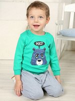 Комплект для мальчиков Baby Style М 108. фуфайка с принтом и брюки. Состав: 100% хлопок(интерлок). пр Узбекистан