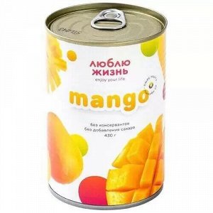 Манго-пюре 100%, без сахара, 430 гр, Мьянма