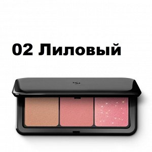 ПАЛЕТКА РУМЯН И БРОНЗЕРОВ С ТРЕМЯ РАЗЛИЧНЫМИ ФИНИШАМИ