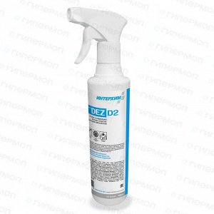 ИНТЕРХИМ с дезинфицирующим компонентом Ультра DEZ D2, 0.5 л + спрей