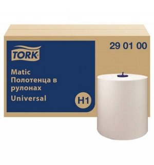 Tork, Полотенца бумажные в рулоне Matic HTR Univ 1 сл длина 280 м, 6 шт в коробке, Торк