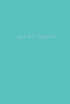 Mint Note. Стильный блокнот с "мятными" страницами (А5, обложка на ткани с тиснением фольгой)